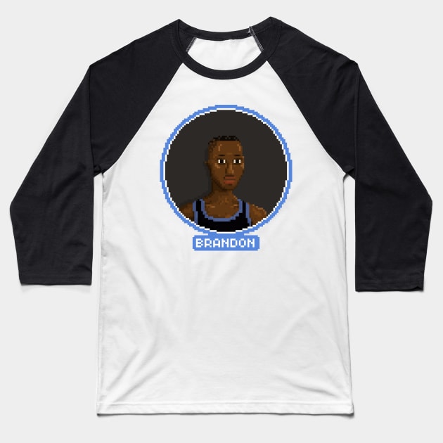 Brandon Baseball T-Shirt by PixelFaces